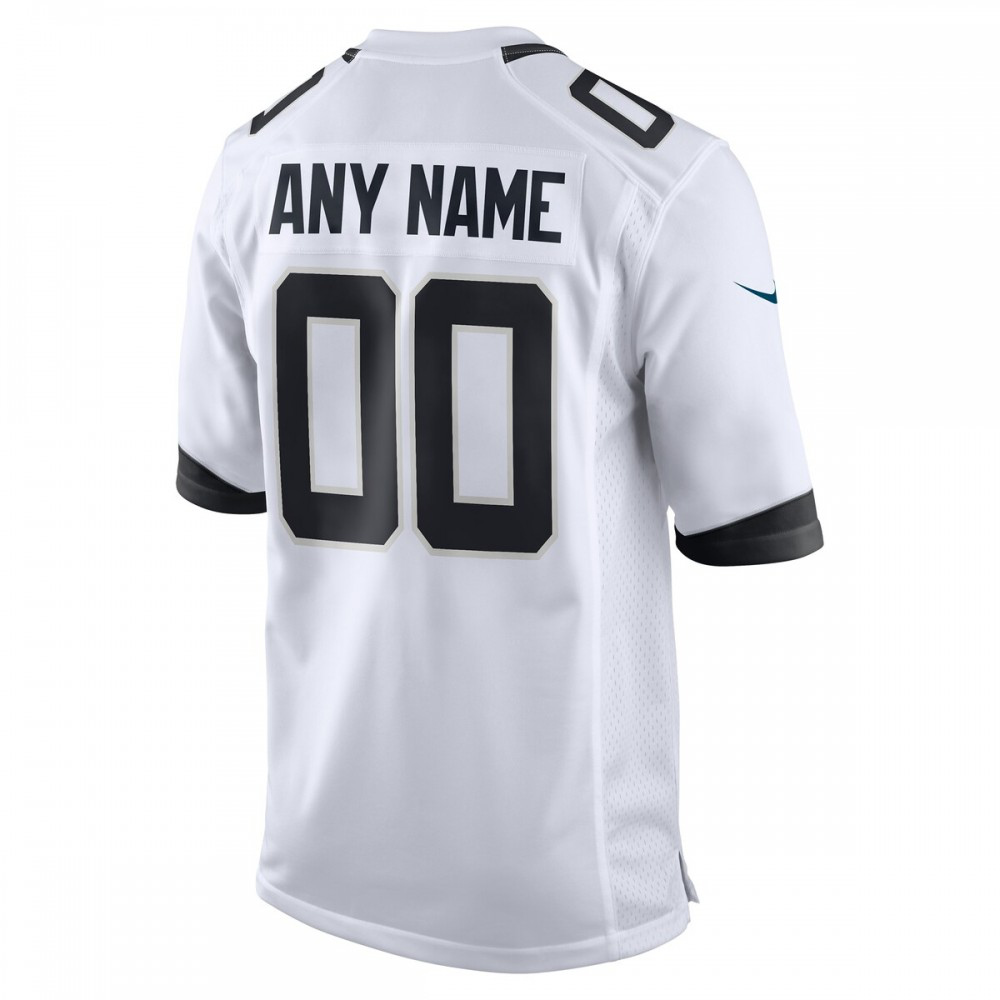 Jacksonville Jaguars Nike Custom Game Jersey - White-GridironStore